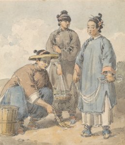 Üç Çinli Kadın Sokak Satıcısı by William Alexander