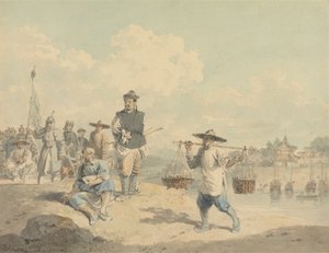 Çin'in Kiang-nan Eyaletinden Doğadan Alınan Görüntü by William Alexander