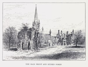 Ana Ön ve Harap Sundurma (gravür) by William Alexander Ansted