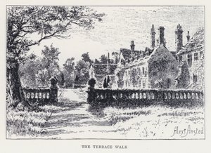 Teras Yürüyüşü (gravür) by William Alexander Ansted