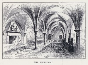 Undercroft (gravür) by William Alexander Ansted