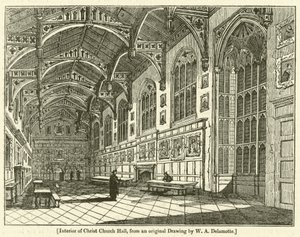 Christ Church Hall İç by William Alfred Delamotte