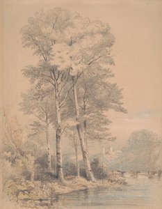Llandovery Kalesi, Güney Galler by William Alfred Delamotte