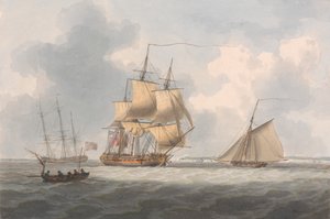 Pilotunu Bekleyen Fırkateyn by William Anderson