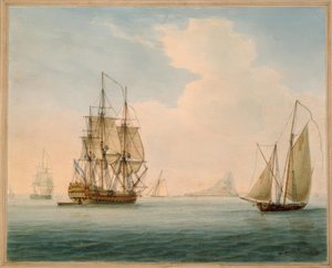 İngiliz Savaş Adamı / suluboya, W. Anderson, 1804 by William Anderson