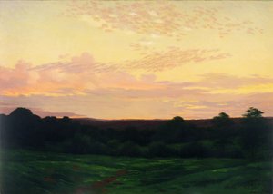 Akşam, Somerset Valley, Pensilvanya, 1898 dolayları (tuval üzerine yağlı boya) by William Anderson Coffin