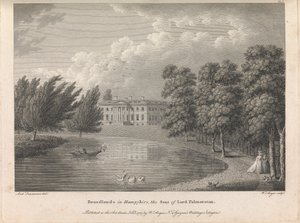 Hampshire'daki Broadlands, Lord Palmerston'ın Makamı (W. Angus tarafından yayınlandı), resim 1; sayfa 42 (Birinci Cilt)