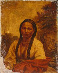 Bir Dakota Kızılderili Kadını by William Armstrong