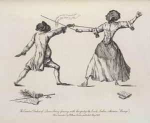 Queensberry ve Soubise Düşesi by William Austin