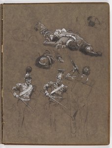 Yağlı boya çalışmaları, ?Bayrak: Albuhera, 16 Mayıs 1811? by William Barnes Wollen