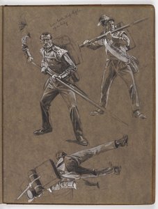 Yağlı boya çalışmaları, ?Bayrak: Albuhera, 16 Mayıs 1811? by William Barnes Wollen