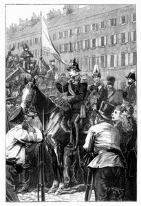 Prusya Kralı Berlinlilere Sesleniyor, 1848, 1900. by William Barnes Wollen