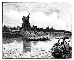 İrlanda Kraliyet turu, Ross Kalesi ziyareti, Killarney, 1887 by William Barnes Wollen