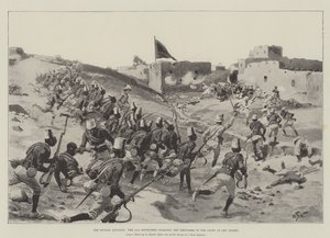 Sudan İlerlemesi, 11. Sudanlı Ebu Hamed Savaşında Dervişlere hücum ediyor