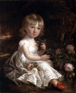 Genç Bir Kızın Portresi (tuval üzerine yağlı boya) by William Beechey
