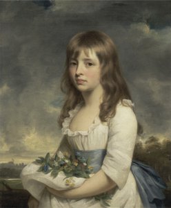 Bir kızın portresi, yaklaşık 1790 (tuval üzerine yağlı boya) by William Beechey