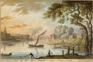 Newcastle yakınlarındaki Red Heugh'un görünümü by William Beilby