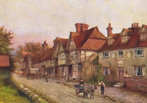Churchyard Köşesinden Chiddingstone, 1907 by William Biscombe Gardner