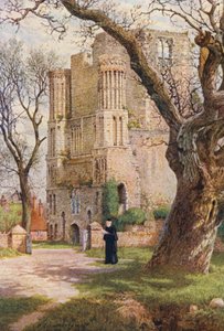 Malling Manastırı (renkli lito) by William Biscombe Gardner
