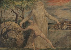 İbrahim ve İshak by William Blake