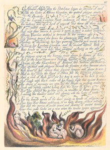 Amerika. Bir Kehanet, Levha 17, Albion Melekleri Üzerine.... by William Blake