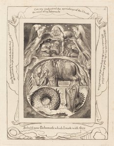 Behemoth ve Leviathan by William Blake