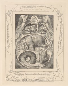 Eyüp Kitabı, Levha 15, Behemoth ve Leviathan by William Blake