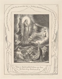 Eyüp Kitabı, Levha 9, Elifaz'ın Gördüğü Görü by William Blake