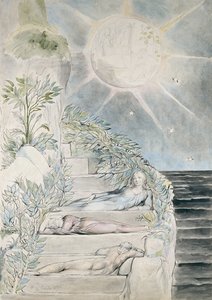 Dante ve Statius uyuyor, Virgil izliyor, 