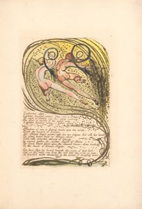 Avrupa. Bir Kehanet, Levha 10, Enitharmon uyudu. . . . (Bentley 12) by William Blake