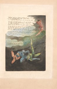 Avrupa. Bir Kehanet, Levha 4, İsteksizce yukarıya bakıyorum. . . . (Bentley 5) by William Blake