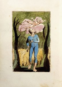 Frontispiece, "Masumiyet Şarkıları"ndan, 1789 by William Blake