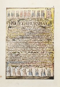 Kutsal Perşembe, 1789 by William Blake