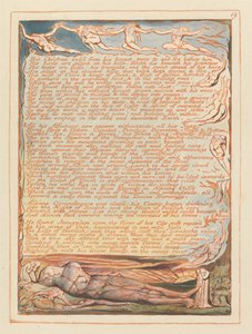 Kudüs, Levha 19, Çocukları göğsünden sürgün edilmiş.... by William Blake