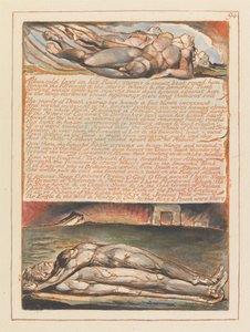 Kudüs, Levha 94, Albion soğuğu Kayasının üzerinde yatıyor.... by William Blake