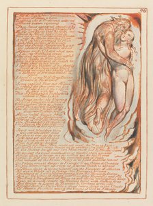 Kudüs, Plaka 96, Güneş ve Ay öne çıkarken.... by William Blake