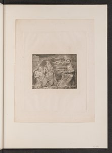 Arkadaşları Tarafından Azarlanan İş, 1825. by William Blake