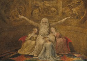 Eyüp ve Kızları, 17991800. by William Blake