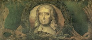 John Milton, c.1800-03 (tuval üzerine temper) by William Blake