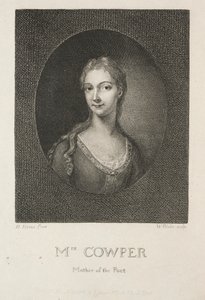 Bayan Cowper, Şairin Annesi, 1802. by William Blake
