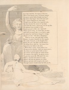 Levha 41 (sayfa 92): 'İnanç erdem olduğunda, akıl onu öyle yapar' by William Blake