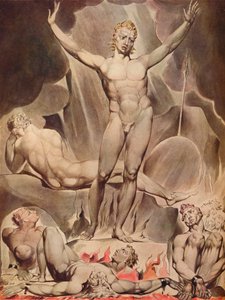 Asi Melekleri Uyandıran Şeytan, 1808 by William Blake