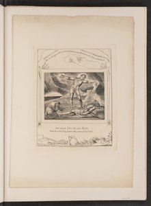 Çıban ile Şeytan Vuran İş by William Blake