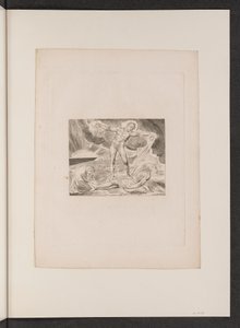 Çıbanlarla Şeytan Cezalandıran İş, 1825. by William Blake