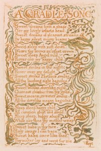 Masumiyet Şarkıları, Plaka 18, Beşik Şarkısı (Bentley 16) by William Blake