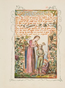 Masumiyet ve Tecrübe Şarkıları: Hemşireler Şarkısı, yak. 1825. by William Blake
