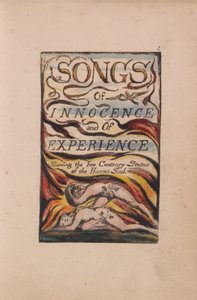 Masumiyet ve Deneyim Şarkıları, Plaka 2, Birleşik Başlık Sayfası (Bentley 1) by William Blake