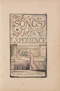 Masumiyet ve Deneyim Şarkıları, Plaka 30, Deneyim Başlık Sayfası (Bentley 29) by William Blake