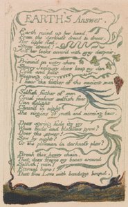 Masumiyet ve Deneyim Şarkıları, Levha 35, Dünyanın Cevabı (Bentley 31) by William Blake