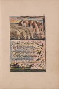 Masumiyet ve Deneyim Şarkıları, Plate 40, The Clod and the Pebble (Bentley 32) by William Blake